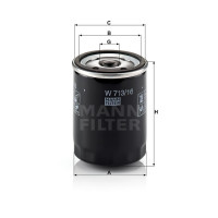 Фильтр масляный MANN-FILTER W 713/16